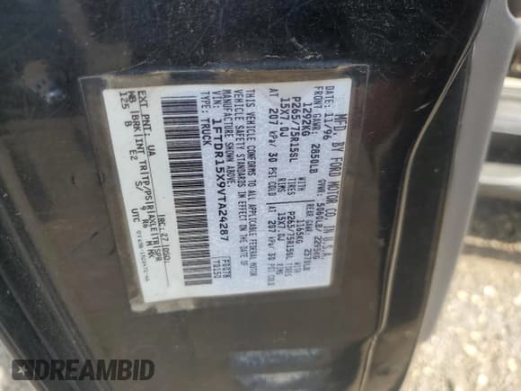 ✅ 1997 Ford Ranger XLT • VIN: 1FTDR15X9VTA24287 • Lot: 54923325. Wystawiony na Copart z przebiegiem 148 921 mil. Bezpłatny archiwum sprzedaży aukcyjnych z USA i szczegółowy raport historii pojazdu na DreamBid. Zdjęcie 12.