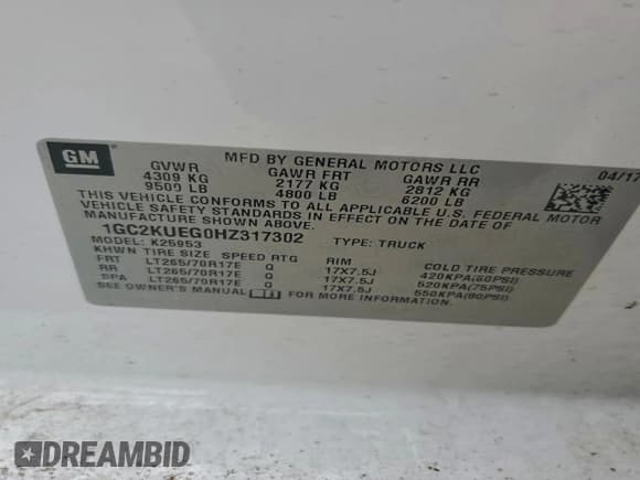 ✅ 2017 Chevrolet Silverado 2500HD Work Truck • VIN: 1GC2KUEG0HZ317302 • Лот: 94100025. Опубликован ранее на Copart с пробегом 186 295 миль. Бесплатный доступ к архиву аукционных продаж из США и подробный отчёт об истории автомобиля на DreamBid. Изображение 12.