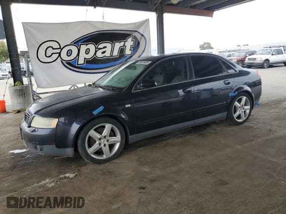 ✅ 2002 Audi A4 3.0L • VIN: WAULT68E12A309896 • Lot: 89681935. Listed on Copart with 175,965 mi. Free auction sales archive from the USA and detailed vehicle history report at DreamBid. Image 1.