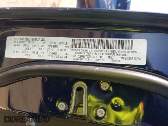 ✅ 2013 Ram 1500 Express • VIN: 1C6RR6KT6DS627410 • Lot: 41836612. Listed on IAAI with 198,707 mi. Free auction sales archive from the USA and detailed vehicle history report at DreamBid. Image 9.