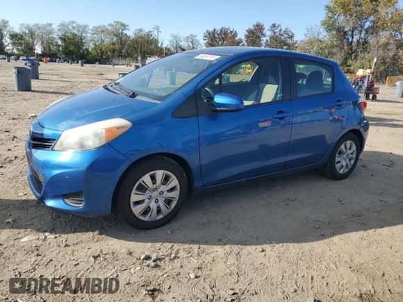 ✅ 2013 Toyota Yaris LE • VIN: JTDKTUD36DD550135 • Lot: 89859755. Listed on Copart with 110,480 mi. Free auction sales archive from the USA and detailed vehicle history report at DreamBid. Image 1.