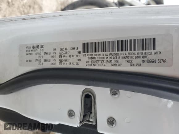 ✅ 2016 Ram 1500 Tradesman • VIN: 1C6RR6FT4GS119452 • Lot: 45960305. Listed on Copart with 137,007 mi. Free auction sales archive from the USA and detailed vehicle history report at DreamBid. Image 12.