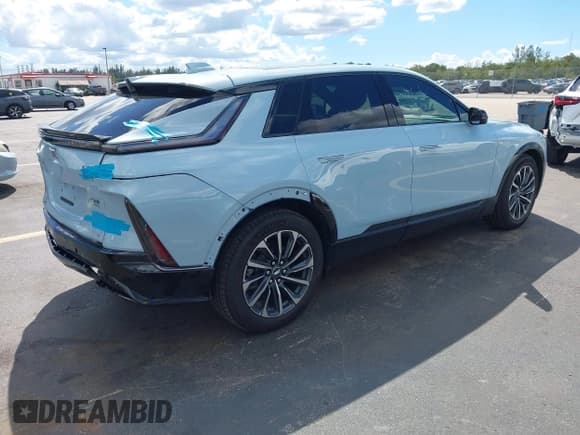 ✅ 2025 Cadillac LYRIQ Sport • VIN: 1GYKPURL4SZ319385 • Lot: 43443630. Wystawiony na IAAI z przebiegiem 616 mil. Bezpłatny archiwum sprzedaży aukcyjnych z USA i szczegółowy raport historii pojazdu na DreamBid. Zdjęcie 4.