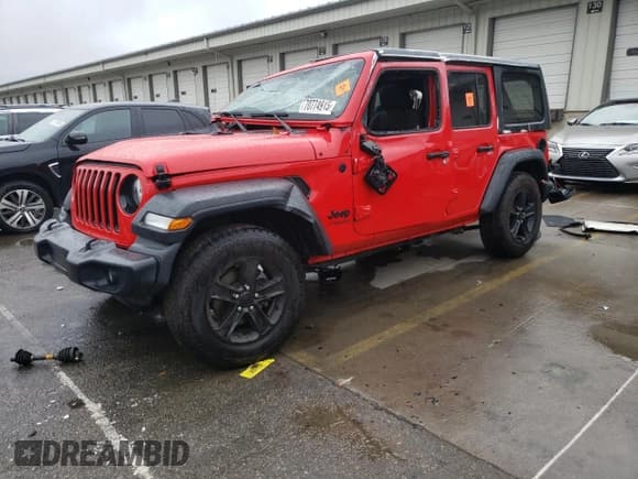 ✅ 2020 Jeep Wrangler Unlimited Sport Altitude • VIN: 1C4HJXDN6LW265490 • Lot: 70774915. Listed on Copart with 42,486 mi. Free auction sales archive from the USA and detailed vehicle history report at DreamBid. Image 1.
