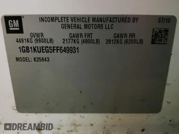 ✅ 2015 Chevrolet Silverado 2500HD Work Truck • VIN: 1GB1KUEG5FF649931 • Lot: 52587165. Listed on Copart with 188,818 mi. Free auction sales archive from the USA and detailed vehicle history report at DreamBid. Image 12.