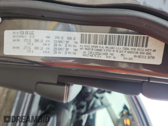 ✅ 2016 Jeep Cherokee Latitude • VIN: 1C4PJLCS5GW114450 • Лот: 71704165. Опубликован ранее на Copart с пробегом 133 368 миль. Бесплатный доступ к архиву аукционных продаж из США и подробный отчёт об истории автомобиля на DreamBid. Изображение 13.