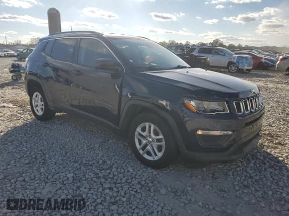 ✅ 2021 Jeep Compass Sport • VIN: 3C4NJCABXMT559889 • Lot: 92315835. Listed on Copart with 105,380 mi. Free auction sales archive from the USA and detailed vehicle history report at DreamBid. Image 4.