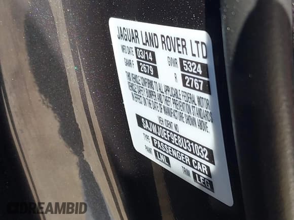 ✅ 2014 Jaguar XF SC • VIN: SAJWJ0EF9E8U31032 • Lot: 42046036. Wystawiony na IAAI z przebiegiem 118 927 mil. Bezpłatny archiwum sprzedaży aukcyjnych z USA i szczegółowy raport historii pojazdu na DreamBid. Zdjęcie 9.