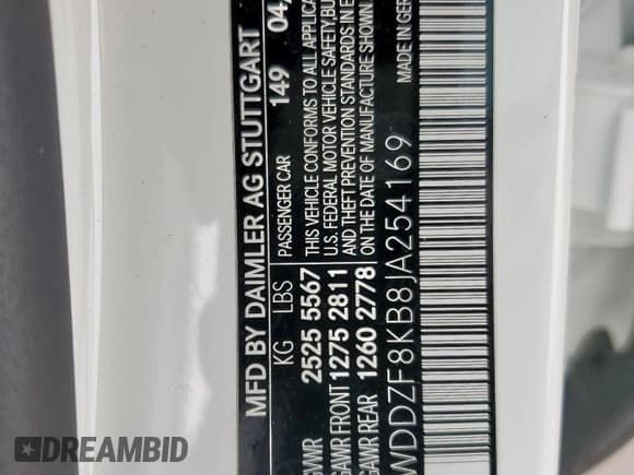 ✅ 2018 Mercedes-Benz E 63 S AMG • VIN: WDDZF8KB8JA254169 • Lot: 50769985. Wystawiony na Copart z przebiegiem 111 984 mil. Bezpłatny archiwum sprzedaży aukcyjnych z USA i szczegółowy raport historii pojazdu na DreamBid. Zdjęcie 13.