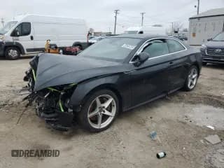 ✅ 2019 Audi A5 Premium • VIN: WAUSNAF58KA018176 • Lot: 44235655. Listed on Copart with 99,999 mi. Free auction sales archive from the USA and detailed vehicle history report at DreamBid. Image 1.