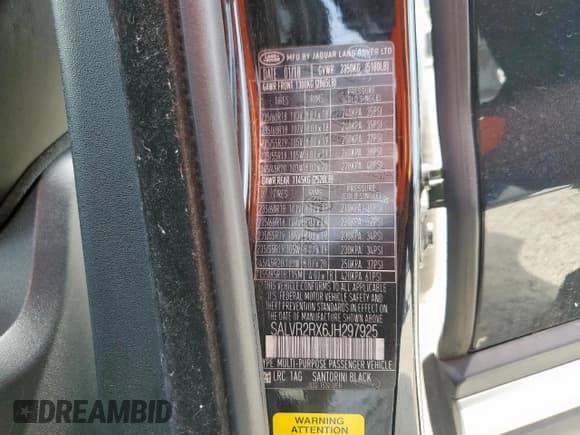 ✅ 2018 Land Rover Range Rover Evoque HSE • VIN: SALVR2RX6JH297925 • Lot: 64585435. Listed on Copart with 85,731 mi. Free auction sales archive from the USA and detailed vehicle history report at DreamBid. Image 14.