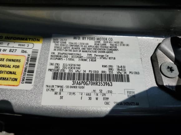 ✅ 2017 Ford Fusion S • VIN: 3FA6P0G70HR353963 • Lot: 85754315. Wystawiony na Copart z przebiegiem 190 878 mil. Bezpłatny archiwum sprzedaży aukcyjnych z USA i szczegółowy raport historii pojazdu na DreamBid. Zdjęcie 13.