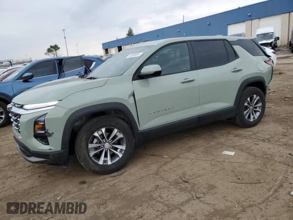 2025 Chevrolet Equinox FWD LT с VIN 3GNAXHEG7SL135722, выставлен на аукционе Copart как лот 50909095 с пробегом 4 270 миль миль и На запчасти • Non repairable. История ставок и продаж доступна на DreamBid. Изображение 1.