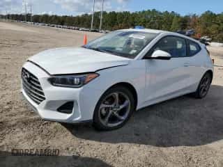 2019 Hyundai Veloster 2.0 z VIN KMHTG6AF8KU016906, wystawiony jako Copart lot #85905904 z przebiegiem 70 653 mil mil oraz Szkoda całkowita • Salvage title. Historia ofert i sprzedaży dostępna na DreamBid. Obrazek 1.