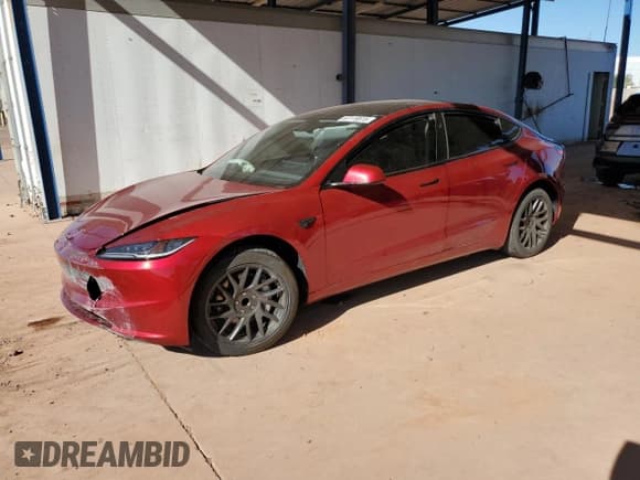 ✅ 2025 Tesla Model 3 Long Range • VIN: 5YJ3E1EA0SF916204 • Lot: 87119515. Listed on Copart with 10,111 mi. Free auction sales archive from the USA and detailed vehicle history report at DreamBid. Image 1.
