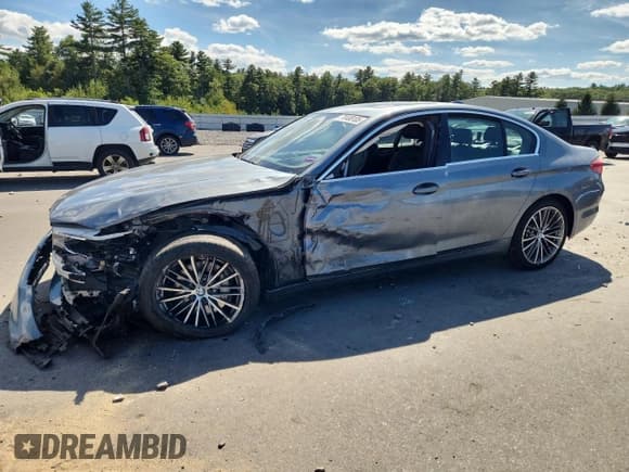 ✅ 2020 BMW 5 Series 530i xDrive • VIN: WBAJR7C09LCD20824 • Lot: 70408105. Listed on Copart with Not provided. Free auction sales archive from the USA and detailed vehicle history report at DreamBid. Image 1.