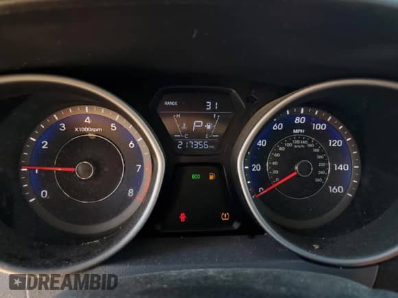 2014 Hyundai Elantra SE z VIN KMHDH4AE0EU126544, wystawiony jako Copart lot #82617775 z przebiegiem 217 356 mil mil oraz Szkoda całkowita • Salvage title. Historia ofert i sprzedaży dostępna na DreamBid. Obrazek 9.