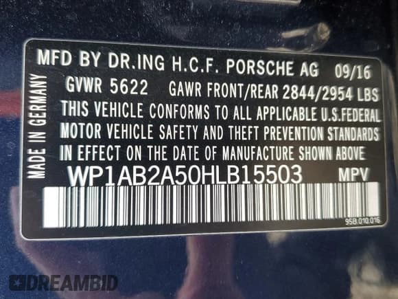 ✅ 2017 Porsche Macan S • VIN: WP1AB2A50HLB15503 • Lot: 92924445. Wystawiony na Copart z przebiegiem 85 614 mil. Bezpłatny archiwum sprzedaży aukcyjnych z USA i szczegółowy raport historii pojazdu na DreamBid. Zdjęcie 13.