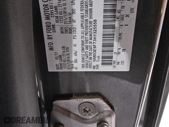 ✅ 2017 Ford Transit Connect XLT • VIN: NM0GE9F73H1325558 • Lot: 58307745. Listed on Copart with 98,670 mi. Free auction sales archive from the USA and detailed vehicle history report at DreamBid. Image 13.