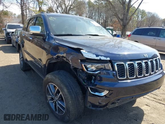 ✅ 2017 Jeep Grand Cherokee Limited • VIN: 1C4RJFBG4HC874105 • Lot: 41751884. Listed on IAAI with 114,229 mi. Free auction sales archive from the USA and detailed vehicle history report at DreamBid. Image 1.
