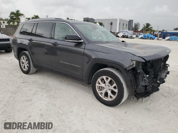 ✅ 2022 Jeep Grand Cherokee Limited • VIN: 1C4RJJBG7N8589559 • Lot: 62524975. Listed on Copart with 23,635 mi. Free auction sales archive from the USA and detailed vehicle history report at DreamBid. Image 4.