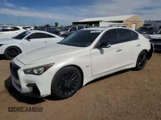 ✅ 2018 Infiniti Q50 Luxe • VIN: JN1EV7AP3JM359609 • Lot: 83793325. Listed on Copart with 84,919 mi. Free auction sales archive from the USA and detailed vehicle history report at DreamBid. Image 1.