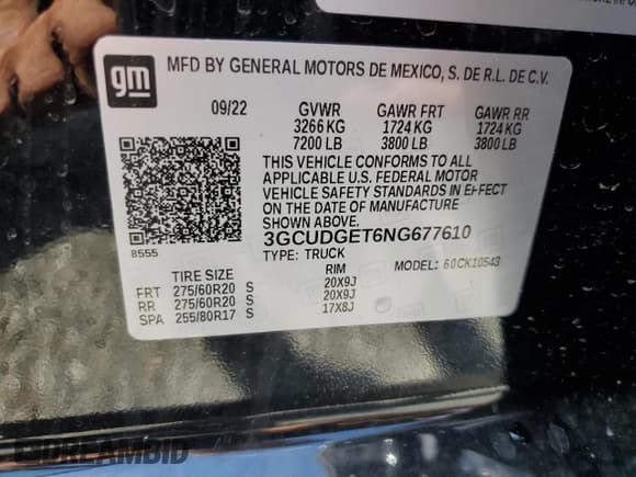 ✅ 2022 Chevrolet Silverado 1500 LTZ • VIN: 3GCUDGET6NG677610 • Lot: 69472375. Wystawiony na Copart z przebiegiem 36 697 mil. Bezpłatny archiwum sprzedaży aukcyjnych z USA i szczegółowy raport historii pojazdu na DreamBid. Zdjęcie 13.