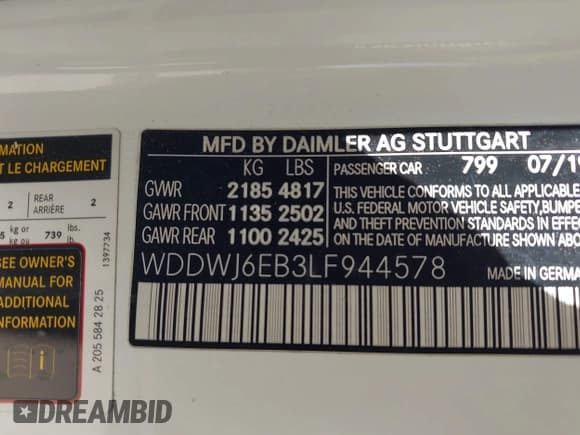✅ 2020 Mercedes-Benz C 43 AMG • VIN: WDDWJ6EB3LF944578 • Lot: 42665096. Wystawiony na IAAI z przebiegiem 50 991 mil. Bezpłatny archiwum sprzedaży aukcyjnych z USA i szczegółowy raport historii pojazdu na DreamBid. Zdjęcie 9.