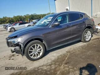 ✅ 2018 Alfa Romeo Stelvio Ti • VIN: ZASFAKBNXJ7B59975 • Lot: 95511025. Listed on Copart with 42,920 mi. Free auction sales archive from the USA and detailed vehicle history report at DreamBid. Image 1.