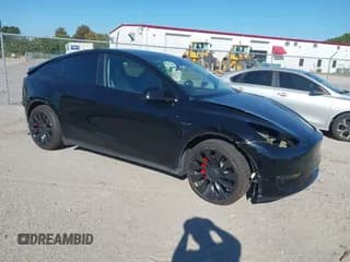 ✅ 2022 Tesla Model Y Performance • VIN: 7SAYGDEF3NF557760 • Lot: 43426846. Listed on IAAI with 16,441 mi. Free auction sales archive from the USA and detailed vehicle history report at DreamBid. Image 1.