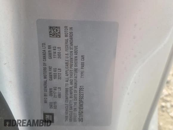 ✅ 2015 Chevrolet Camaro SS • VIN: 2G1FG1EW3F9227781 • Лот: 64387645. Опубликован ранее на Copart с пробегом 68 870 миль. Бесплатный доступ к архиву аукционных продаж из США и подробный отчёт об истории автомобиля на DreamBid. Изображение 12.