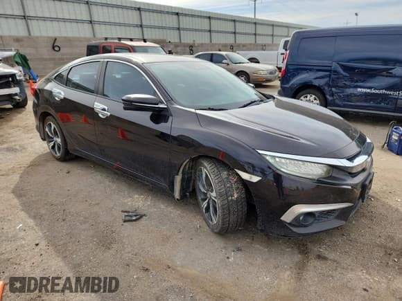 ✅ 2016 Honda Civic Touring • VIN: 2HGFC1F96GH650164 • Lot: 87221845. Listed on Copart with 53,071 mi. Free auction sales archive from the USA and detailed vehicle history report at DreamBid. Image 4.
