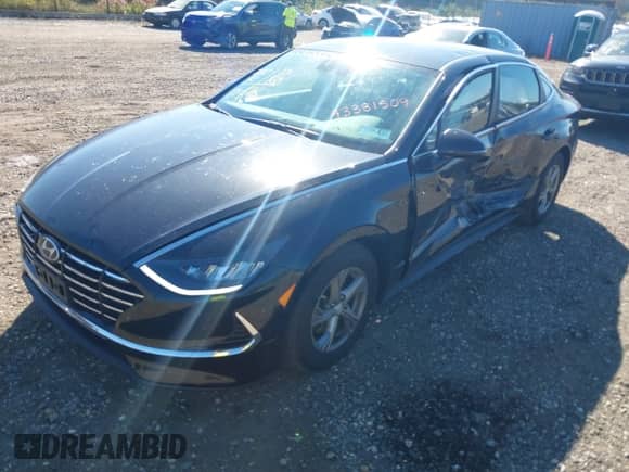 2022 Hyundai Sonata SE with VIN KMHL24JA6NA222660, listed as a IAAI auction lot 43381509 with 22,010 mi miles and . Bid and sale history available at DreamBid. Image 18.