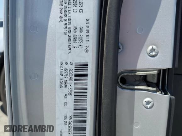 ✅ 2020 Chrysler 300 S • VIN: 2C3CCABT1LH137356 • Лот: 52389755. Опубликован ранее на Copart с пробегом 62 555 миль. Бесплатный доступ к архиву аукционных продаж из США и подробный отчёт об истории автомобиля на DreamBid. Изображение 14.