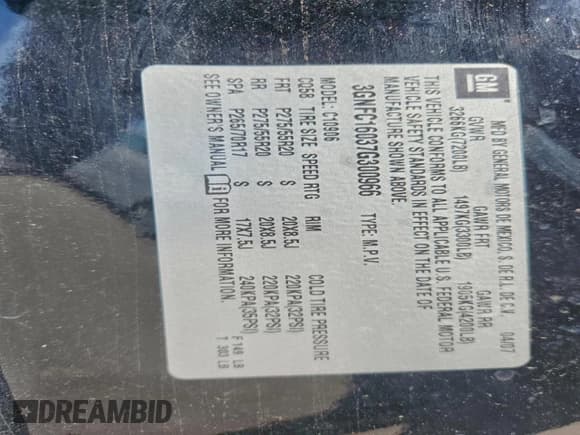 ✅ 2007 Chevrolet Suburban LT • VIN: 3GNFC16037G300966 • Lot: 94731505. Wystawiony na Copart z przebiegiem 137 626 mil. Bezpłatny archiwum sprzedaży aukcyjnych z USA i szczegółowy raport historii pojazdu na DreamBid. Zdjęcie 13.