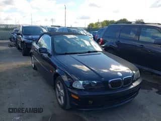 2000 BMW 3 Series 323Ci with VIN WBABR3349YEG01663, listed as a IAAI auction lot 43421217 with 205,127 mi miles and . Bid and sale history available at DreamBid. Image 1.