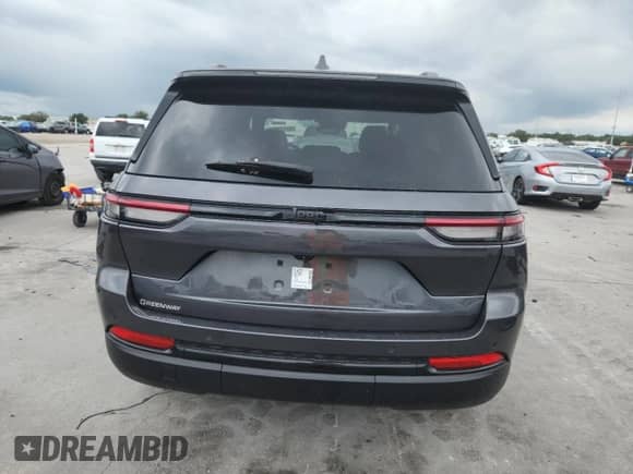 2025 Jeep Grand Cherokee Altitude X with VIN 1C4RJGAG4SC288793, listed as a Copart auction lot 82112585 with 4,303 mi miles and Salvage title. Bid and sale history available at DreamBid. Image 6.