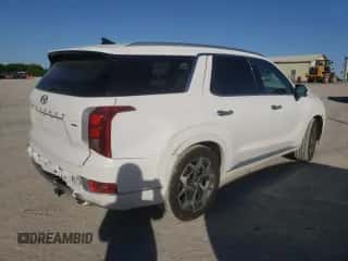 2021 Hyundai Palisade Calligraphy z VIN KM8R7DHE9MU248896, wystawiony jako Copart lot #50898463 z przebiegiem 33 418 mil mil oraz . Historia ofert i sprzedaży dostępna na DreamBid. Obrazek 3.