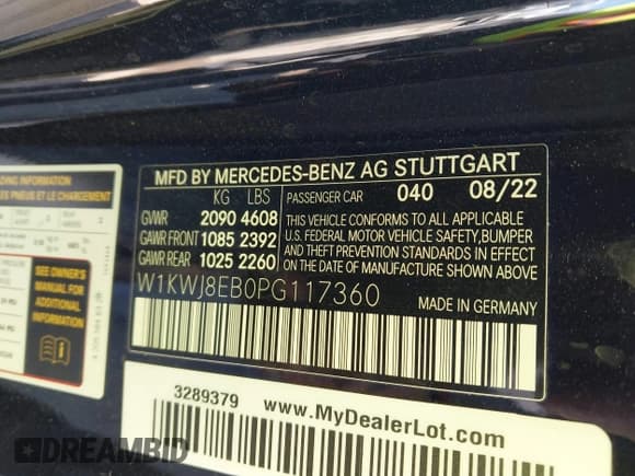 ✅ 2023 Mercedes-Benz C 300 • VIN: W1KWJ8EB0PG117360 • Lot: 41542060. Wystawiony na IAAI z przebiegiem 12 935 mil. Bezpłatny archiwum sprzedaży aukcyjnych z USA i szczegółowy raport historii pojazdu na DreamBid. Zdjęcie 9.