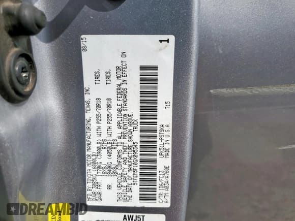 ✅ 2016 Toyota Tundra SR5 • VIN: 5TFEM5F10GX095345 • Лот: 57306675. Опубликован ранее на Copart с пробегом 159 608 миль. Бесплатный доступ к архиву аукционных продаж из США и подробный отчёт об истории автомобиля на DreamBid. Изображение 12.