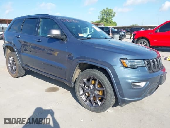 ✅ 2021 Jeep Grand Cherokee 80th Anniversary • VIN: 1C4RJFBG1MC759763 • Lot: 42961720. Listed on IAAI with 79,903 mi. Free auction sales archive from the USA and detailed vehicle history report at DreamBid. Image 1.