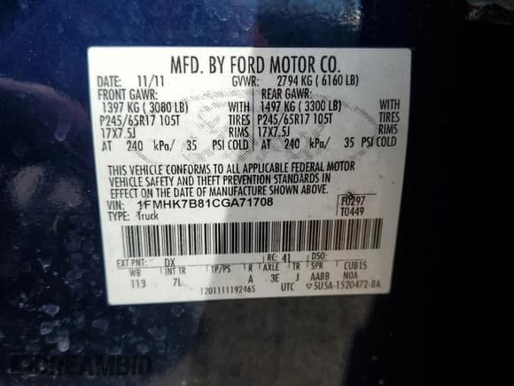 ✅ 2012 Ford Explorer • VIN: 1FMHK7B81CGA71708 • Лот: 80322085. Опубликован ранее на Copart с пробегом 230 197 миль. Бесплатный доступ к архиву аукционных продаж из США и подробный отчёт об истории автомобиля на DreamBid. Изображение 13.