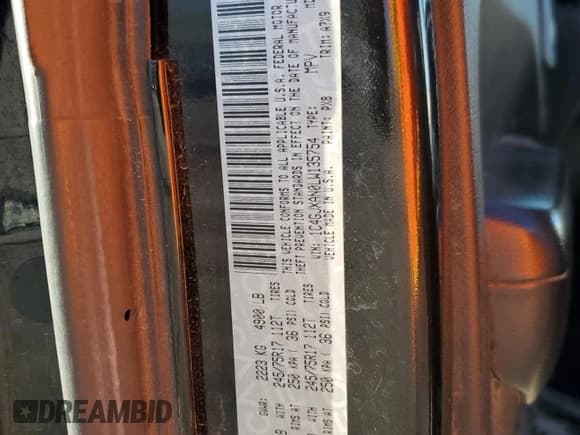 ✅ 2020 Jeep Wrangler Willys • VIN: 1C4GJXAN0LW135754 • Лот: 73571554. Опубликован ранее на Copart с пробегом 68 869 миль. Бесплатный доступ к архиву аукционных продаж из США и подробный отчёт об истории автомобиля на DreamBid. Изображение 12.