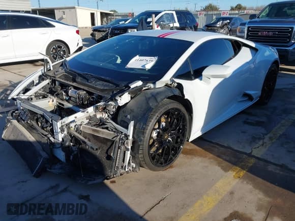 ✅ 2021 Lamborghini Huracan • VIN: ZHWUF5ZF7MLA16358 • Lot: 41407639. Listed on IAAI with 20,980 mi. Free auction sales archive from the USA and detailed vehicle history report at DreamBid. Image 2.