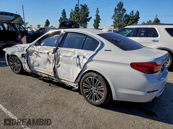 ✅ 2019 BMW 5 Series 530e • VIN: WBAJA9C52KB399656 • Lot: 96615165. Listed on Copart with Not provided. Free auction sales archive from the USA and detailed vehicle history report at DreamBid. Image 2.