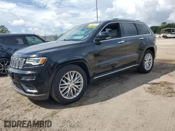 ✅ 2018 Jeep Grand Cherokee Summit • VIN: 1C4RJFJT4JC344317 • Lot: 83956475. Listed on Copart with 97,939 mi. Free auction sales archive from the USA and detailed vehicle history report at DreamBid. Image 1.