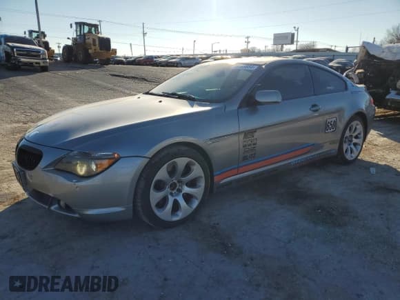 ✅ 2006 BMW 6 Series 650Ci • VIN: WBAEH13476CR49326 • Lot: 86166654. Listed on Copart with 120,872 mi. Free auction sales archive from the USA and detailed vehicle history report at DreamBid. Image 1.