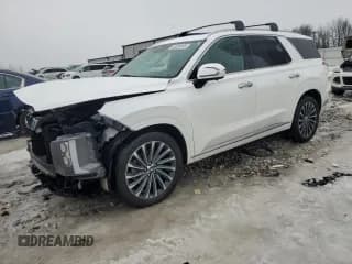 ✅ 2023 Hyundai Palisade Calligraphy • VIN: KM8R7DGE7PU496523 • Лот: 43289145. Опубликован ранее на Copart с пробегом Не указан. Бесплатный доступ к архиву аукционных продаж из США и подробный отчёт об истории автомобиля на DreamBid. Изображение 1.