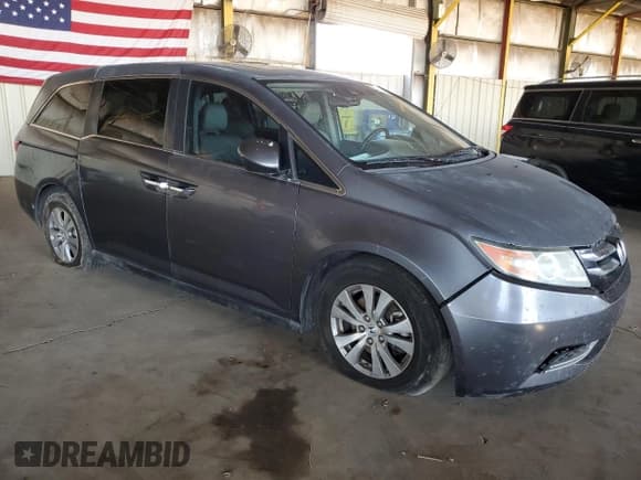 ✅ 2014 Honda Odyssey EX-L • VIN: 5FNRL5H68EB084162 • Lot: 62006705. Listed on Copart with Not provided. Free auction sales archive from the USA and detailed vehicle history report at DreamBid. Image 4.