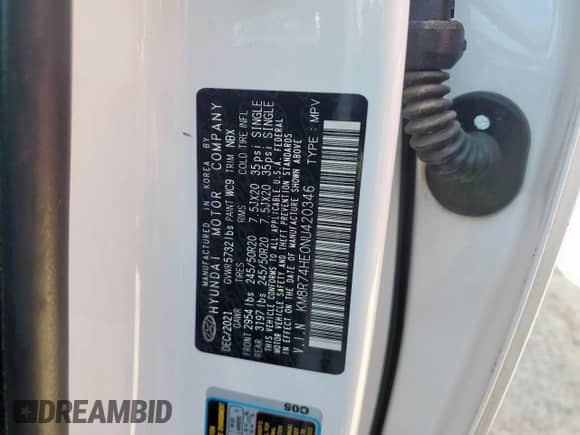2022 Hyundai Palisade Calligraphy with VIN KM8R74HE0NU420346, listed as a Copart auction lot 84236605 with 56,924 mi miles and Salvage title. Bid and sale history available at DreamBid. Image 13.
